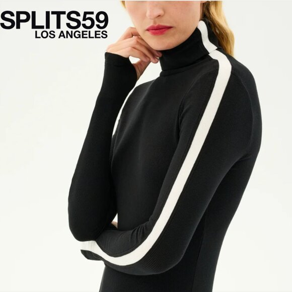 Splits59 Jackson Rib Full Length Turtleneck Size S - Picture 1 of 9